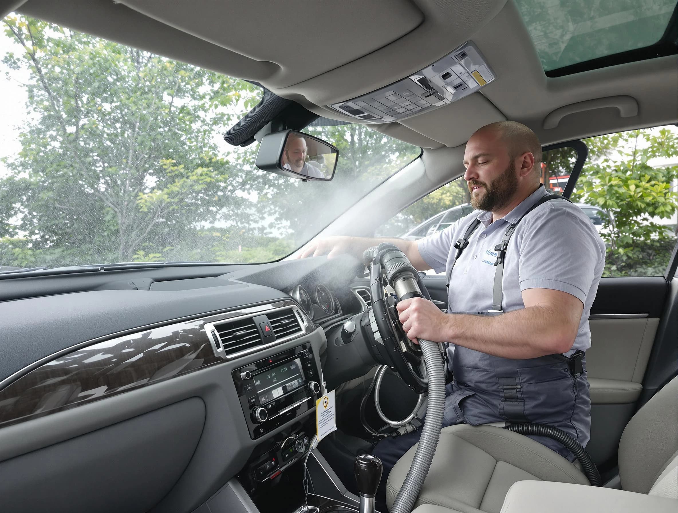 La Vergne Air Duct Cleaning specialist performing professional car duct cleaning in La Vergne