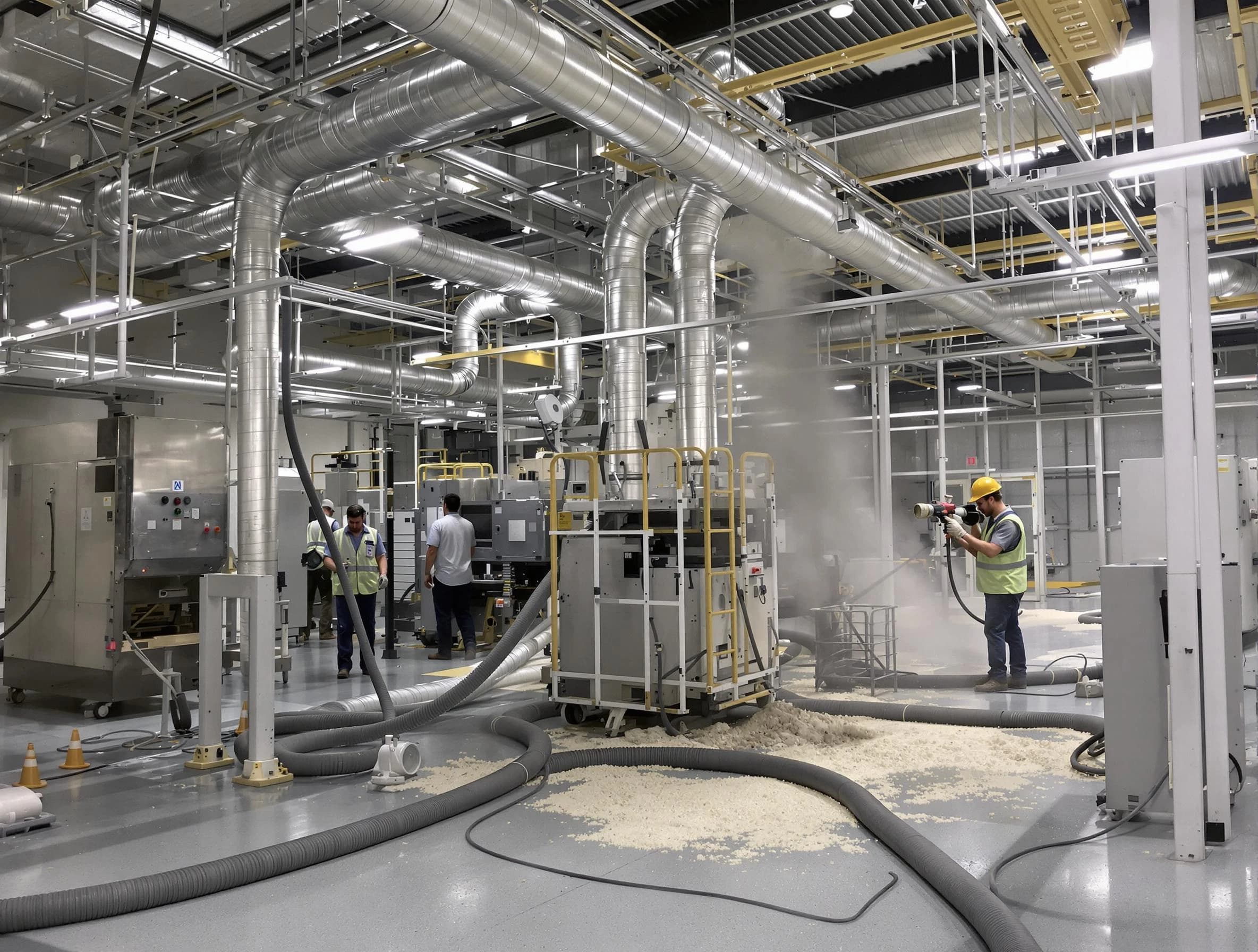 Heavy-duty industrial duct cleaning by La Vergne Air Duct Cleaning in La Vergne