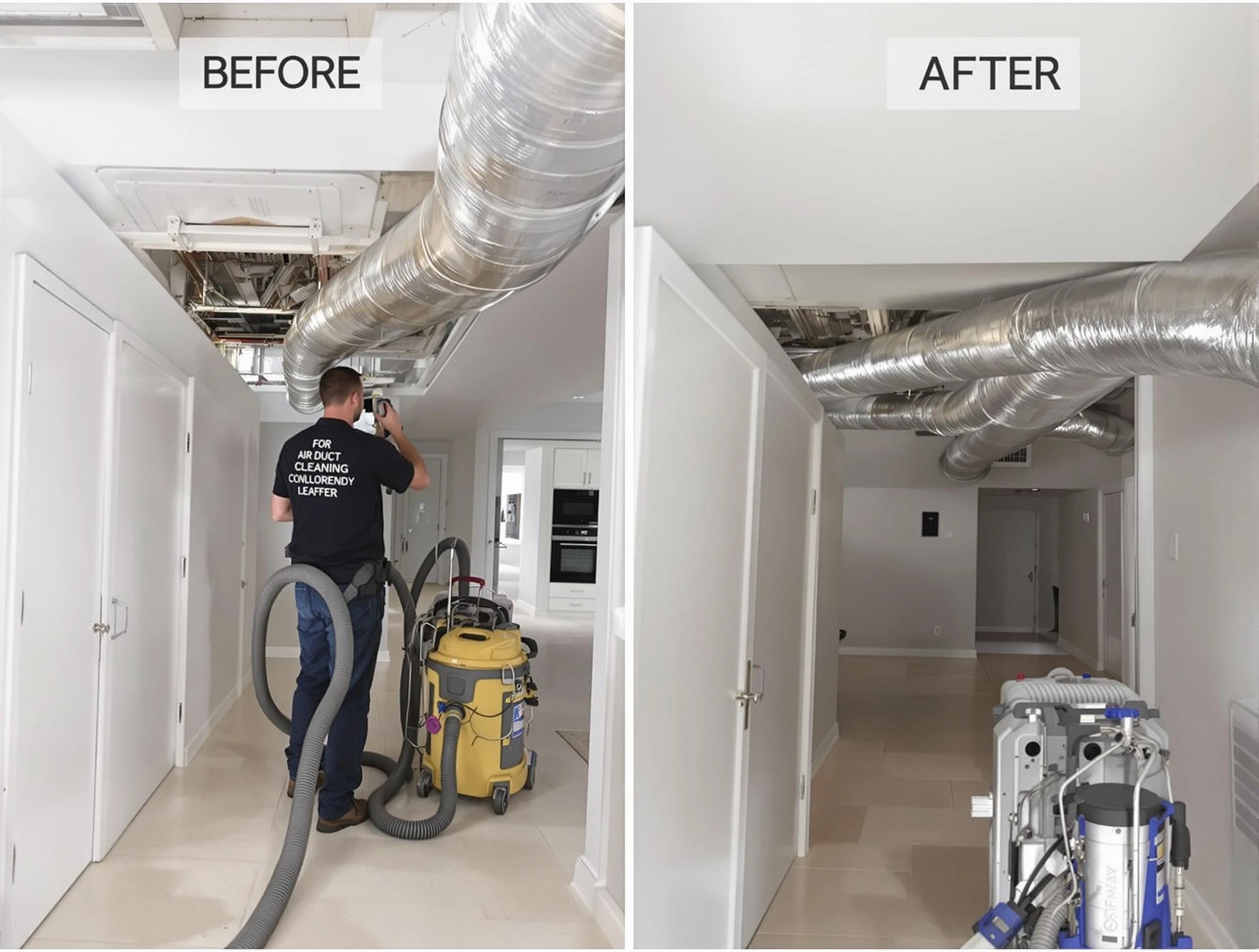 La Vergne Air Duct Cleaning professional performing thorough air duct cleaning in La Vergne