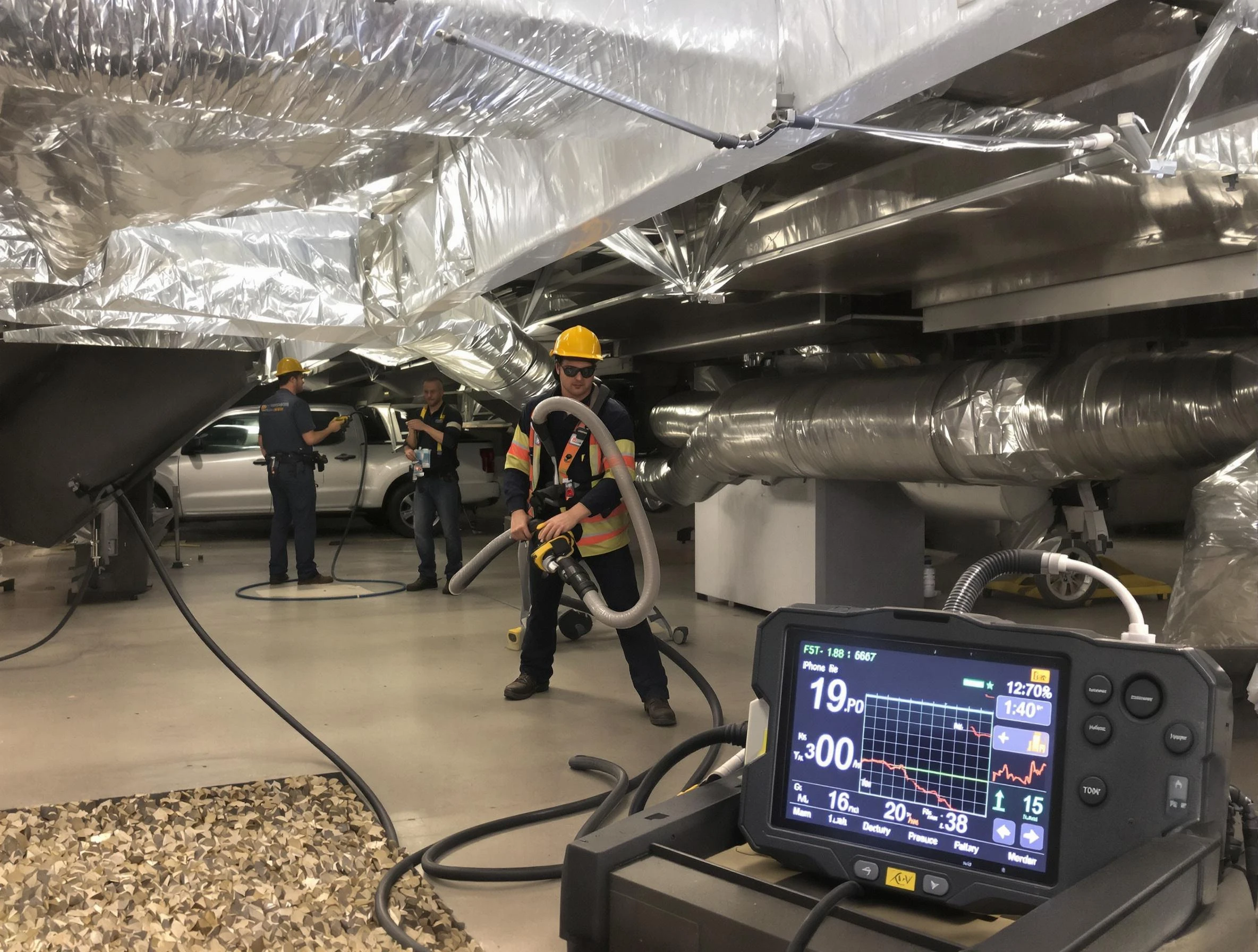Professional negative pressure duct cleaning by La Vergne Air Duct Cleaning in La Vergne